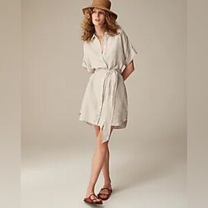 J.Crew Capitaine shirtdress in linen BY784